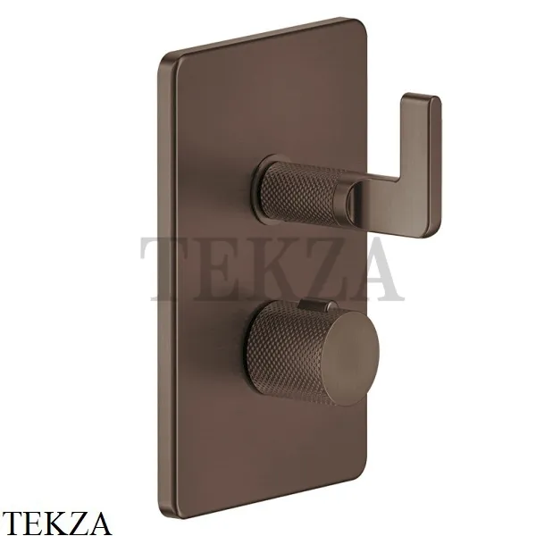Gessi INCISO SHOWER Термостатический смеситель, 3 потока, внешняя часть 58136-845, Dark Bronze