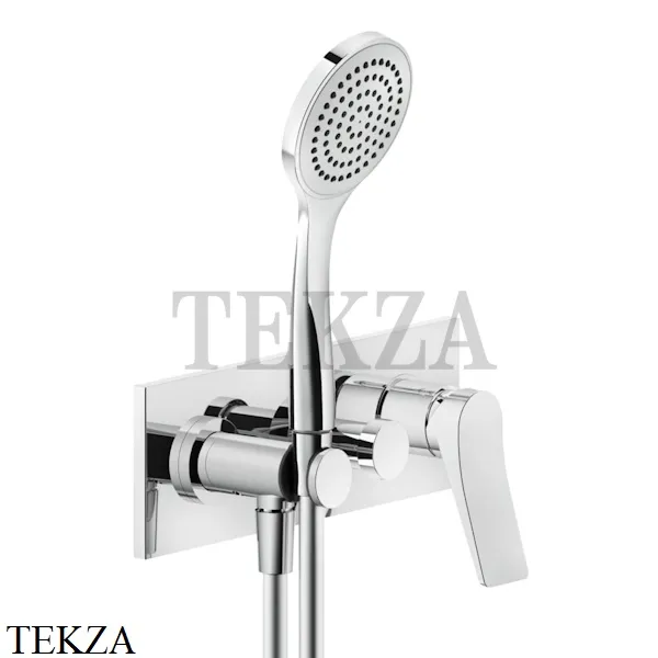 Gessi RILIEVO Смеситель для душа с гарнитуром, внешняя часть 59140-031, хром глянец