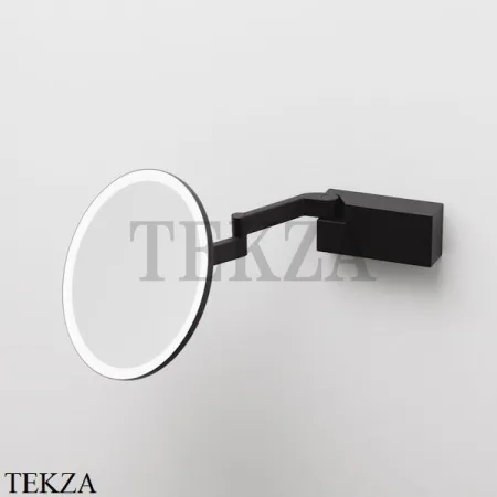 Decor Walther VISION R 5X Косметическое зеркало, 5х увеличение, от сети 0123160, черный матовый