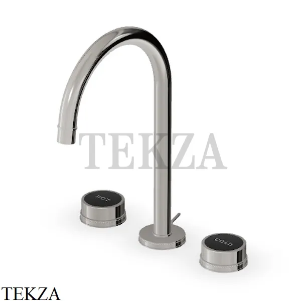 Zucchetti Savoir Смеситель для раковины, с донным клапаном ZSV402.C8N, Nickel глянец-черный