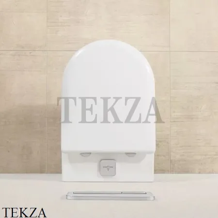 Villeroy & Boch SUBWAY 2.0 Унитаз подвесной без ободка, ViFresh 5614A1R1, сиденье микролифт, белый глянец, ceramicplus