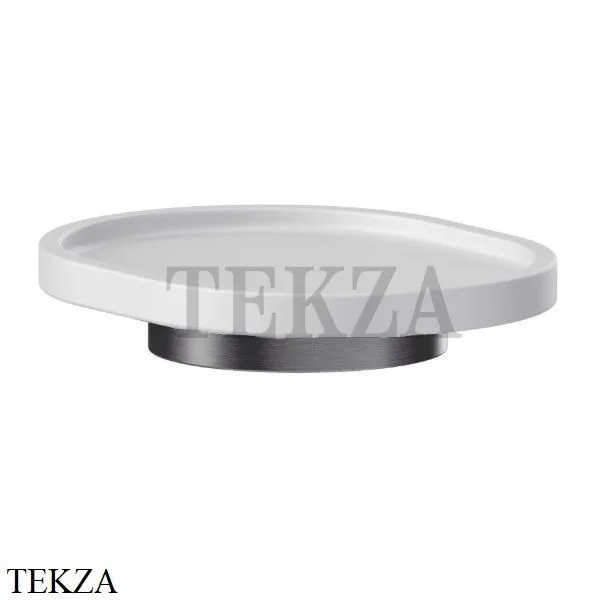Newform X-Steel 316 Мыльница настольная, композит 73250X.59.064, PVD Brushed gun metal