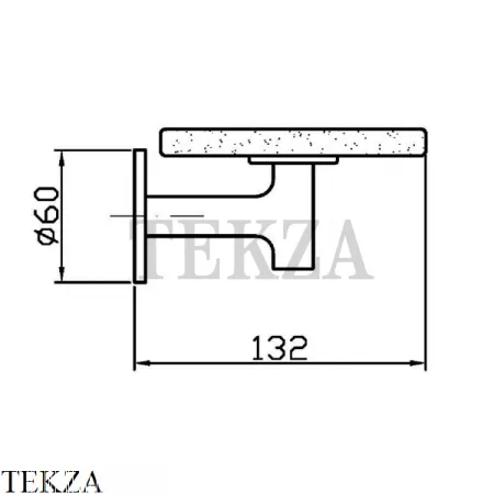 Zucchetti PAN Мыльница настенная, керамика белая ZAC610, хром глянец