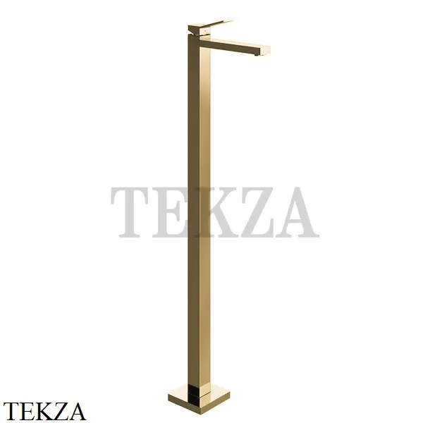 Gessi RETTANGOLO K Смеситель для раковины напольный, внешняя часть 53095-727, Brushed Brass