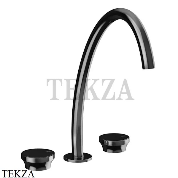 Gessi Origini MATERIC Смеситель для раковины с донным клапаном 66015-706, Black Metal PVD