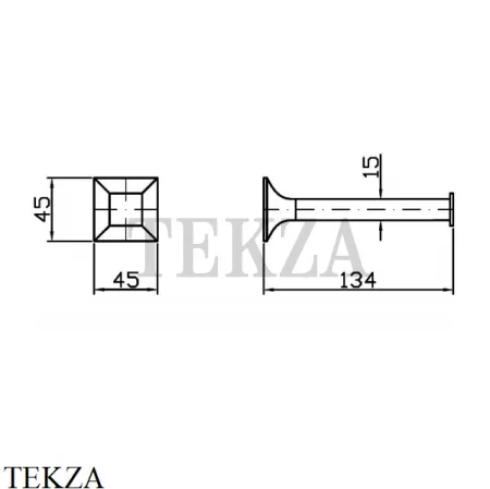 Zucchetti Bellagio Бумагодержатель без крышки ZAC530, хром глянец