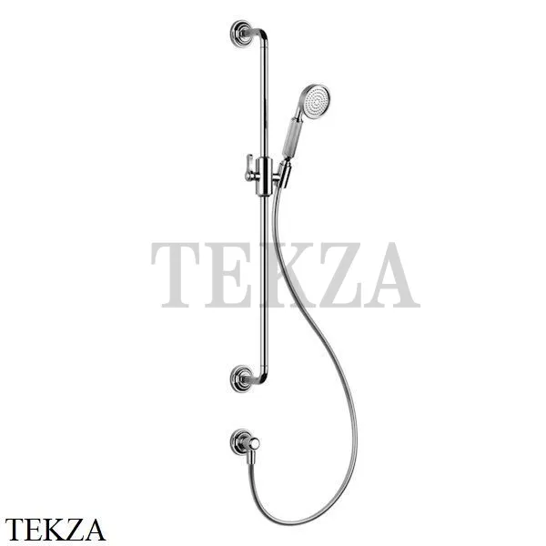 Gessi VENTI20 Штанга в комплекте с душевой лейкой, шланг, вывод 65142-031, хром глянец