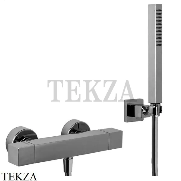 FIMA Carlo Frattini FIT Термостат настенный, с гарнитуром, F4245CN, Black chrome