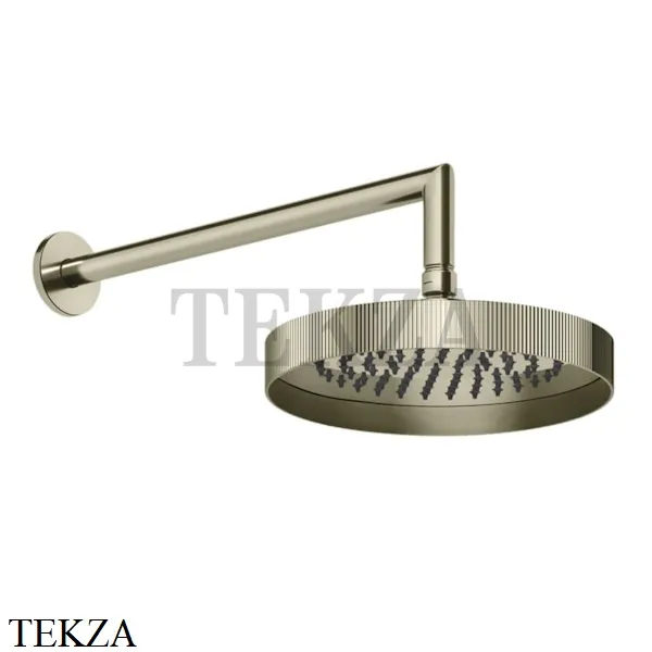Gessi INGRANAGGIO Верхняя душевая лейка с кронштейном 63548-720, Nickel PVD