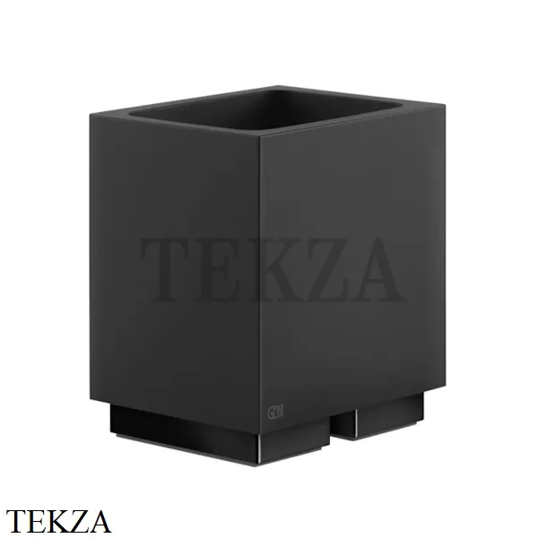 Gessi Rettangolo Стакан настольный, композит черный 20832-706, Black Metal PVD