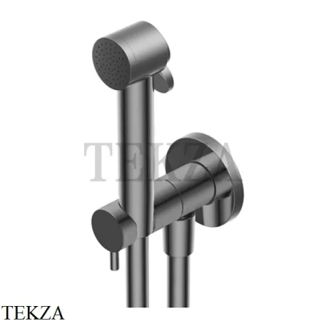 Ritmonio Complementi Гигиенический душ латунь, шланг, вывод 72J026 CRB, Black Chrome