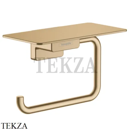 Hansgrohe AddStoris Держатель туалетной бумаги с полкой 41772140, Brushed Bronze