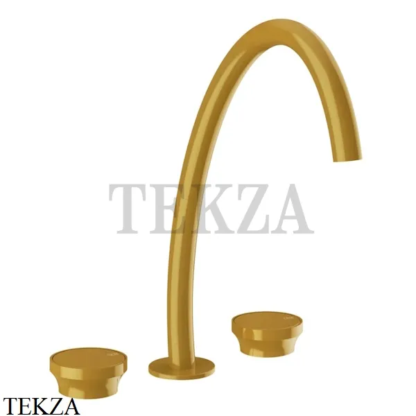 Gessi Origini ACCENT Смеситель для раковины с донным клапаном 66015-277, Glossy Ocra