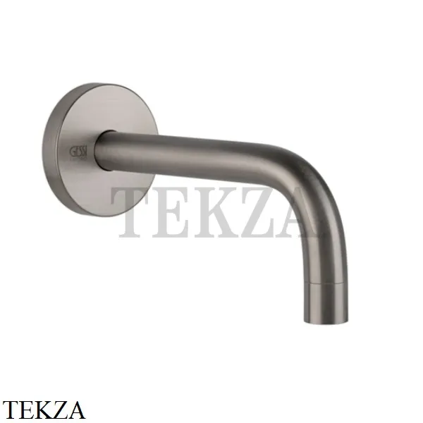 Gessi Emporio Via Tortona Излив для раковины средний 16 см 38780-149, Finox Brushed Nickel
