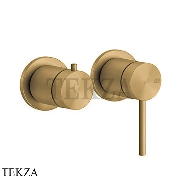 Gessi 316 SHOWER Смеситель для душа с переключателем, внешняя часть 54077-727, Brushed Brass