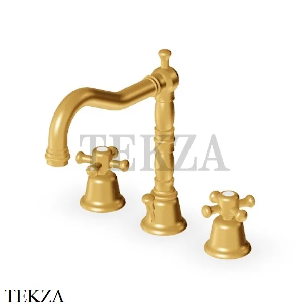 Zucchetti Delfi Смеситель для раковины с донным клапаном Z46353.8008C41, brushed gold