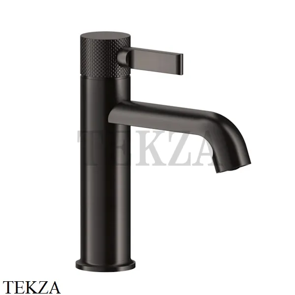 Gessi INCISO Смеситель для раковины низкий, с донным клапаном 58001-707, Black Metal brushed