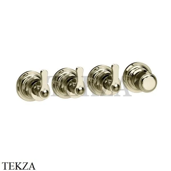 Gessi VENTI20 Термостат для душа, 3 потока, внешняя часть 65336-710, Brass PVD