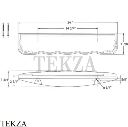 Herbeau Charleston Полочка керамическая