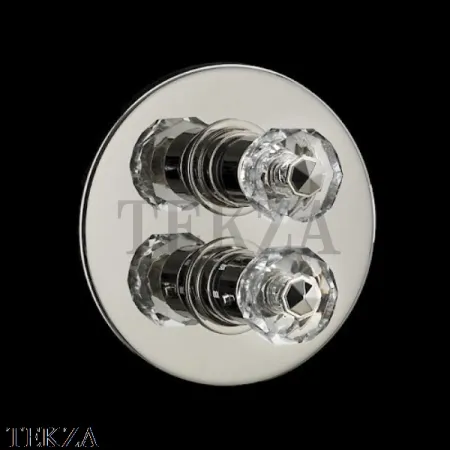 Devon&Devon GEMSTONE Термостат на 3 выхода, с встроенной частью EXC-GM1483CR, хром глянец