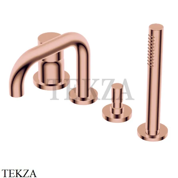 Ritmonio Diametro35 S Смеситель для ванны с гарнитуром PR52EG201 F32, Rose Gold