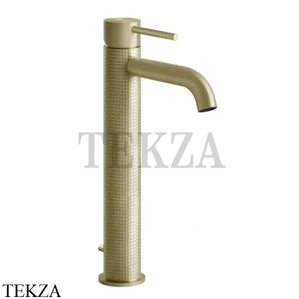 Gessi 316 CESELLO Смеситель для раковины, с донным клапаном 54404-727, Brushed Brass