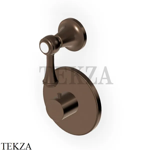 Zucchetti Agora Classic Термостат для душа, 1 выход, внешняя часть ZAL659.P21, brushed chocolate PVD