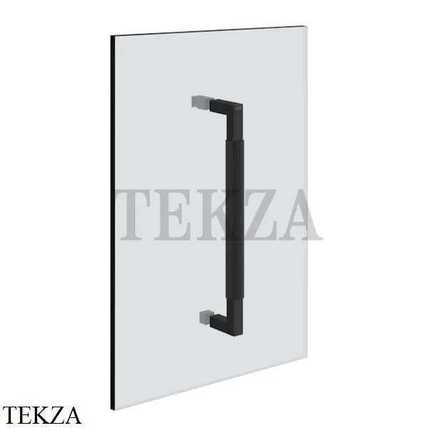 Gessi Shower G Rigato Ручка-держатель на стекло 30 см 67523-299, Matte Black