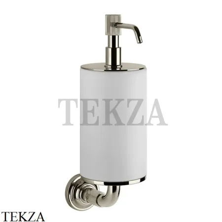 Gessi VENTI20 Дозатор для жидкого мыла настенный белый 65413-720, Nickel PVD