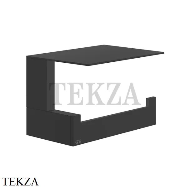 Gessi Rettangolo Держатель туалетной бумаги с крышкой 20849-299, Black XL
