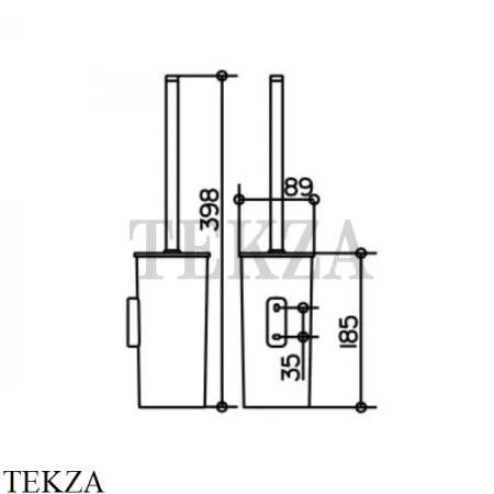 Keuco Collection Moll Ершик туалетный подвесной 12764010101, антрацит