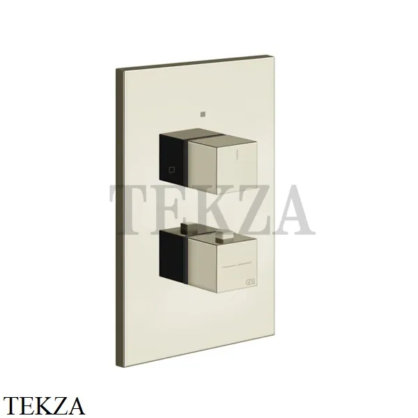 Gessi Rettangolo shower Термостат на 1 выход, внешняя часть 20182-720, Nickel PVD