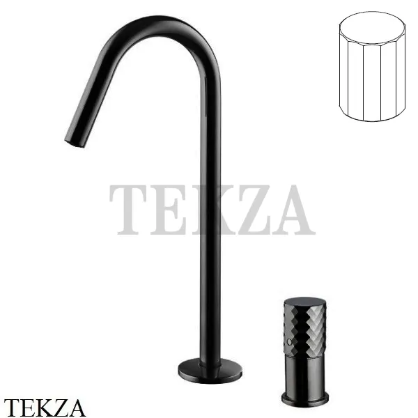 FIMA Carlo Frattini Spillo TECH V Смеситель для раковины, с донным клапаном F3271TNCVNS, черный матовый