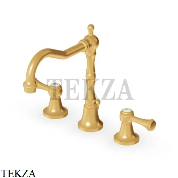 Zucchetti Agora Classic Смеситель для раковины с донным клапаном ZAL405.C41, brushed gold