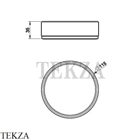 Gessi INCISO accessories Мыльница настольная, белый 58525-149, Finox Brushed Nickel