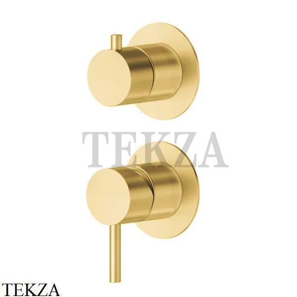 Newform X-Steel 316 Смеситель для душа 2 потока, внешняя часть, 69665EX.59.097, PVD Brushed gold