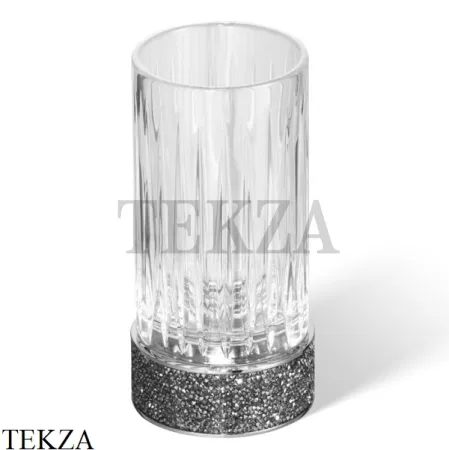 Decor Walther ROCKS Стакан для зубных щеток Swarovski® 0934200, хром-стекло граненое