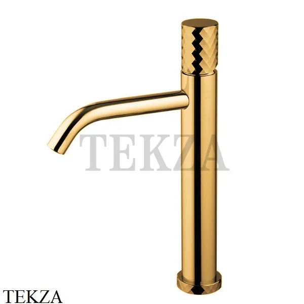 FIMA Carlo Frattini Spillo TECH X Смеситель для раковины, с донным клапаном F3031TLXSXOS, Brushed gold