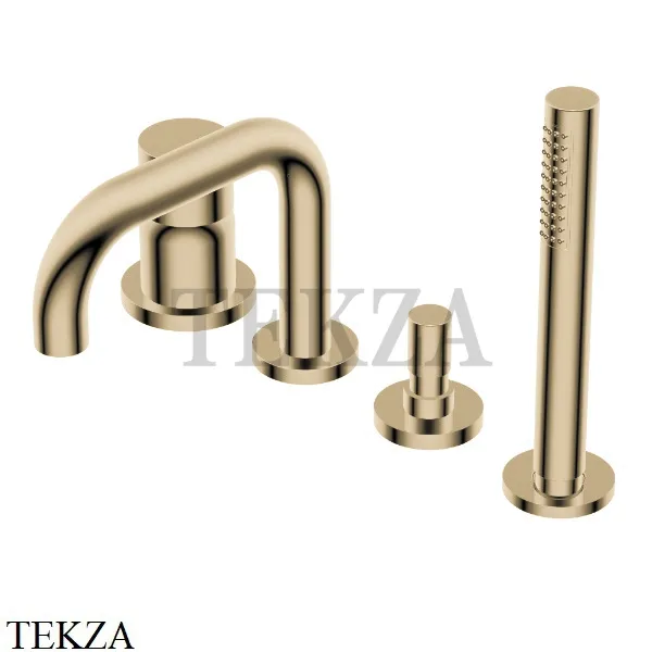 Ritmonio Diametro35 S Смеситель для ванны с гарнитуром PR52EG201 CHX, Brushed Champagne