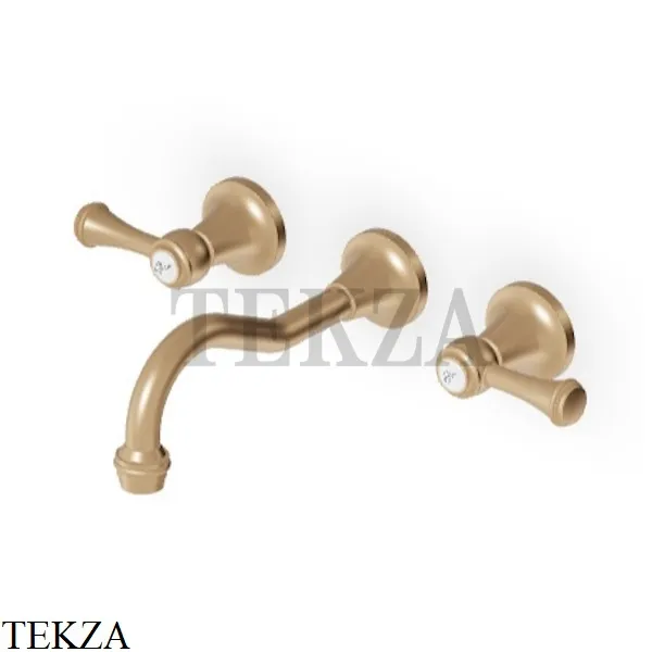 Zucchetti Agora Classic Смеситель для раковины, внешняя часть ZAL672.P31, brushed british gold PVD