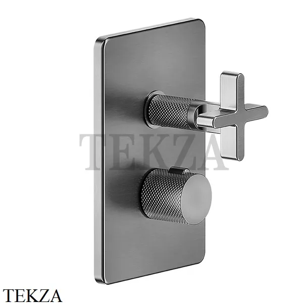 Gessi INCISO SHOWER Термостатический смеситель 1 поток, внешняя часть 58232-706, Black Metal