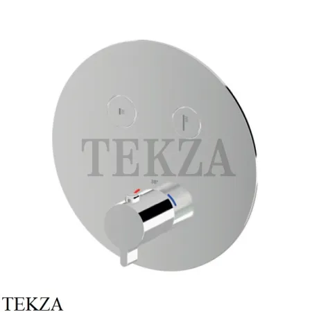 Newform XT Термостат для душа с кнопки Select на 2 потока 70402E.21.018, хром глянец