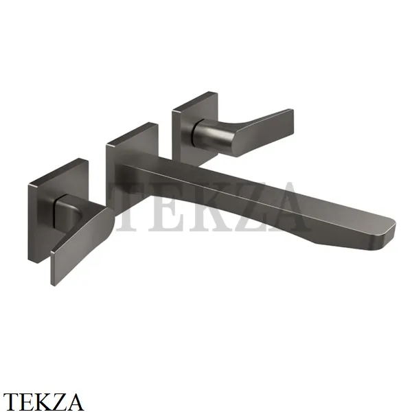 Gessi RILIEVO Смеситель для раковины на 3 отверстия, внешняя часть 59090-707, Black Metal Brushed