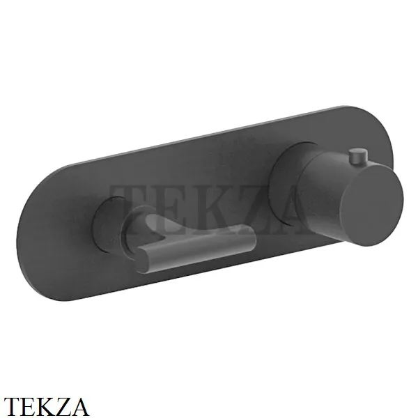 Fantini Sailing Термостат для душа, на 1 поток, внешняя часть 67P5J231B, Matt Gun Metal