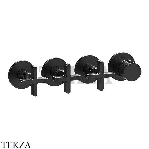 Gessi INCISO SHOWER Термостатический смеситель, 3 потока, внешняя часть 58436-299, Black XL