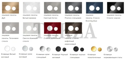 TECEloop Лицевая панель для панели смыва унитаза 9240614, светлый бетон