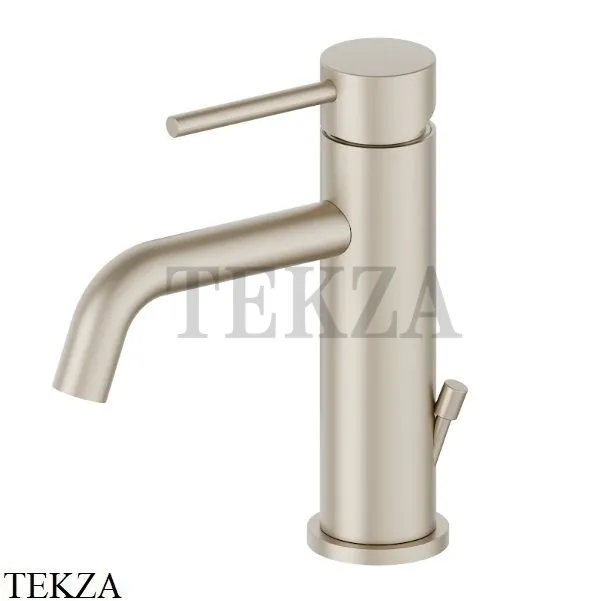 Newform XT Смеситель для раковины 125, с донным клапаном 4200.M0.071, Gold satin