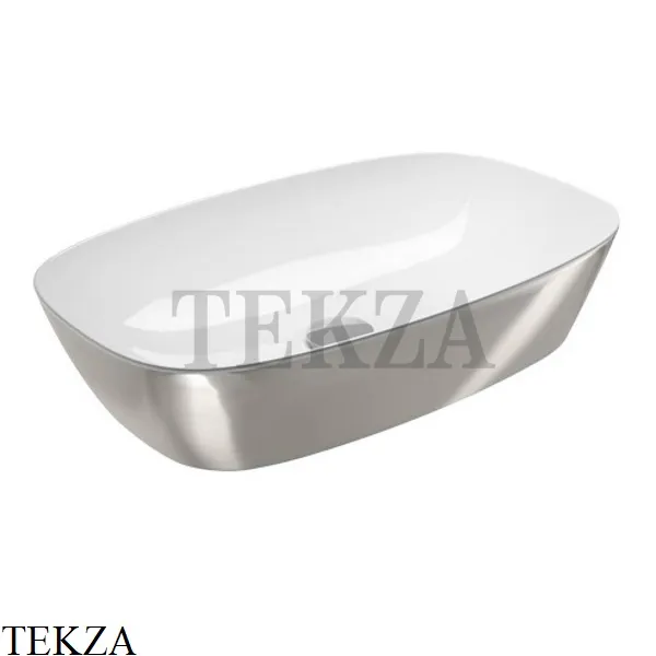 Catalano Gold&Silver Alvea Раковина накладная, без перелива 160APGRLXBA, Серебро на белом