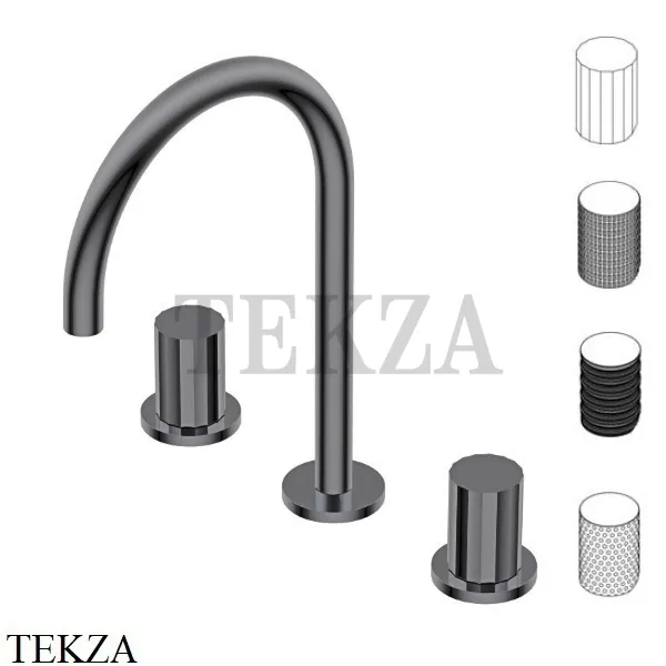 Ritmonio Diametro35 Impronte Смеситель для раковины, без гарнитура PR51AP202 BLX, Brushed Black Chrome