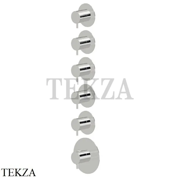 Newform XT Термостат для душа на 5 потоков, внешняя часть, 67602E.M0.070, Titanium satin